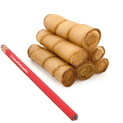 ValueBull USA Pig Skin Twist Rolls, 4-5 Inch, Smoked, 50 Count