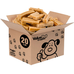 ValueBull Himalayan Yak Cheese Dog Chews, Small, 20 lb Bulk Pack - Small - 20 LB