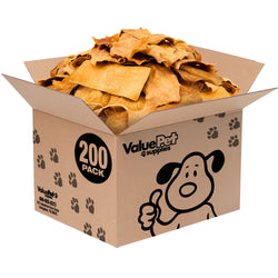 ValueBull USA Collagen Chips Dog Chews, Natural Long-Lasting Chicken Infused Dog Treats, 200 Count Bulk Pack - Chicken - 200 Chips