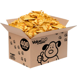 ValueBull USA Rawhide Chips, Chicken Infused, 400 Count Bulk Pack