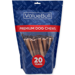 ValueBull Odor Free Bully Sticks for Dogs, Medium 6 Inch, 50 Count - ValuePetSupplies