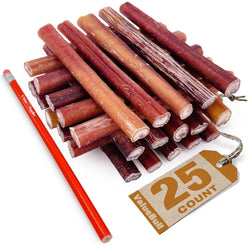 ValueBull Bully Sticks, Low Odor Premium Dog Chews, Thick 6", 25 ct - ValuePetSupplies
