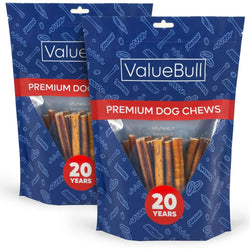 ValueBull Bully Sticks for Dogs, Medium 6 Inch, 50 Count - ValuePetSupplies