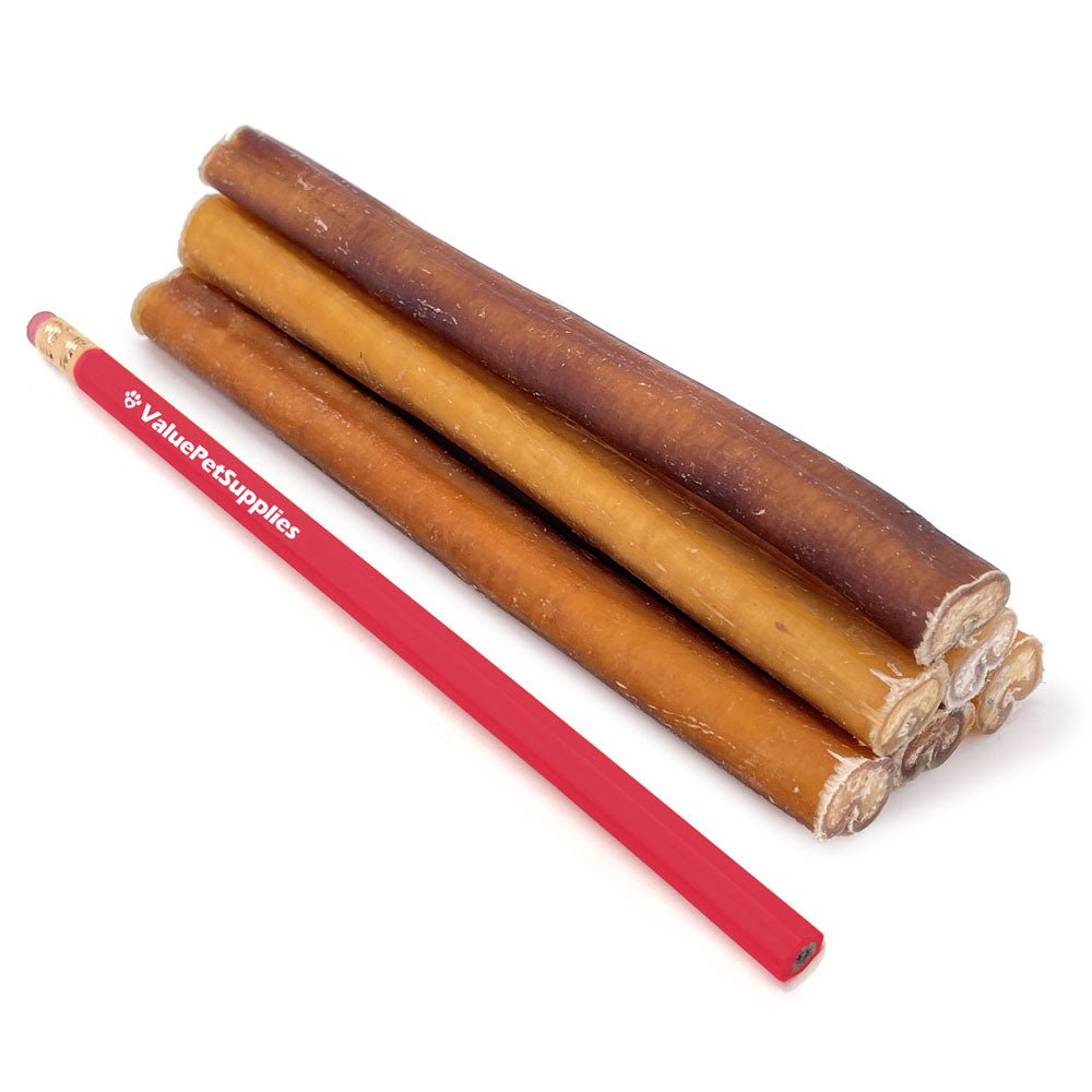 ValueBull Bully Sticks for Dogs, Medium 6 Inch, 400 Count RESALE PACKS (20 x 20 Count) - ValuePetSupplies