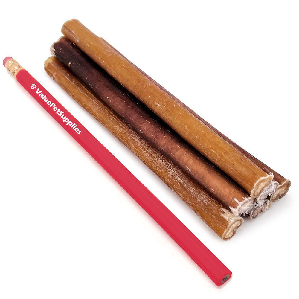 ValueBull Bully Sticks for Small Dogs, Thin 6 Inch, 400 Count RESALE PACKS (80 x 5 Count) - ValuePetSupplies