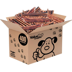 ValueBull Bully Sticks for Dogs, Medium 12 Inch, 400 Count Wholesale Pack - ValuePetSupplies
