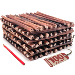 ValueBull Bully Sticks for Dogs, Thick 12 Inch, 100 Count - ValuePetSupplies