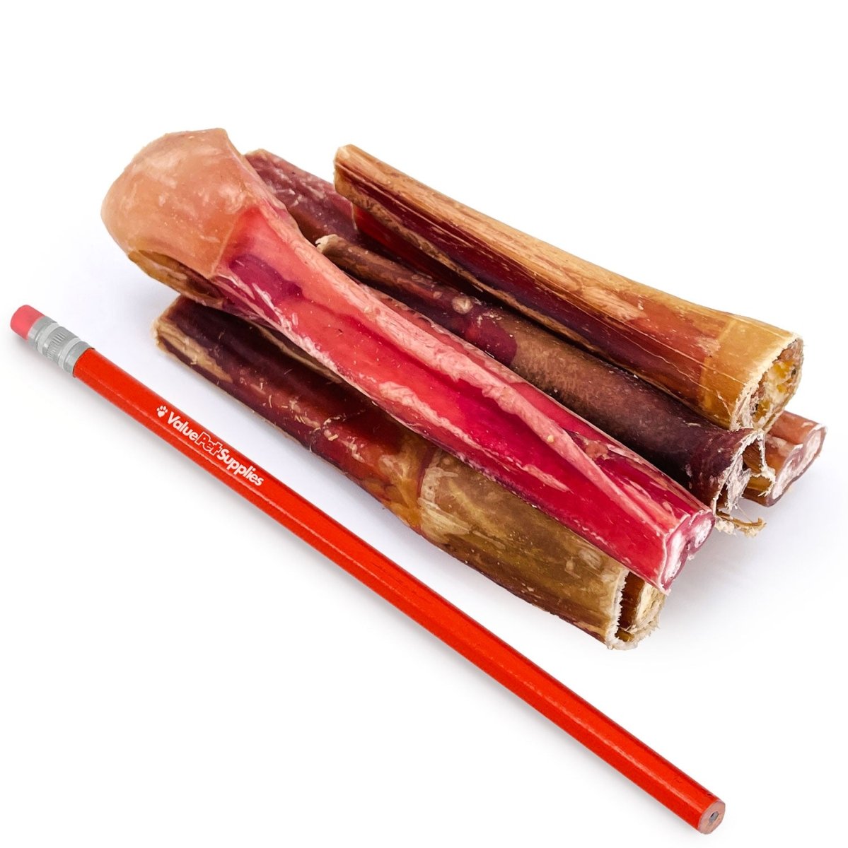 ValueBull Bully Sticks for Dogs, Thick 4-6 Inch, Varied Shapes, 200 Count Bulk Pack
