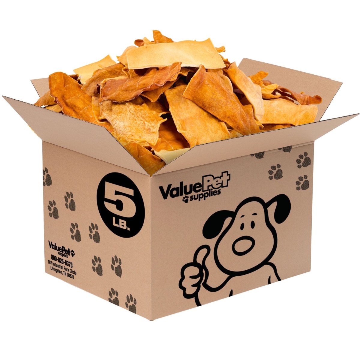 ValueBull USA Collagen Chips, Dog Chews, Natural Beef, Chicken Infused, 5 Pound BULK PACK - ValuePetSupplies