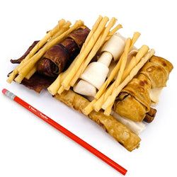 ValueBull USA Rawhide, Small Dog Variety Mix, Fun Shapes, 10 Pound BULK PACK - ValuePetSupplies