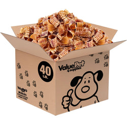 ValueBull USA Beef Trachea Bites for Small Dogs, 40 Pounds WHOLESALE PACK - ValuePetSupplies