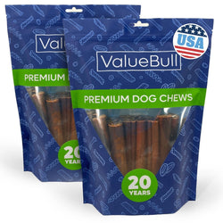 ValueBull USA Collagen Sticks for Dogs, 6 Inch Thick Chews, Natural Long - Lasting Dog Treats, 50 Count - ValuePetSupplies