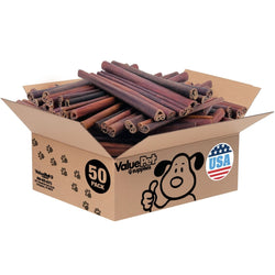 ValueBull USA Collagen Sticks for Dogs, 12 Inch Jumbo Chews, Natural Long - Lasting Dog Treats, 50 Count Bulk Pack - ValuePetSupplies
