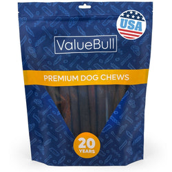 ValueBull USA Collagen Sticks for Dogs, 12 Inch Super Jumbo Chews, Natural Long - Lasting Dog Treats, 10 Count - ValuePetSupplies
