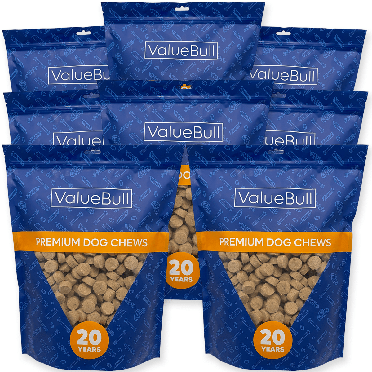 ValueBull USA Freeze Dried Chicken, Apple, Kale Training Treats for Dogs & Cats, 16 Pounds Wholesale Pack - ValuePetSupplies