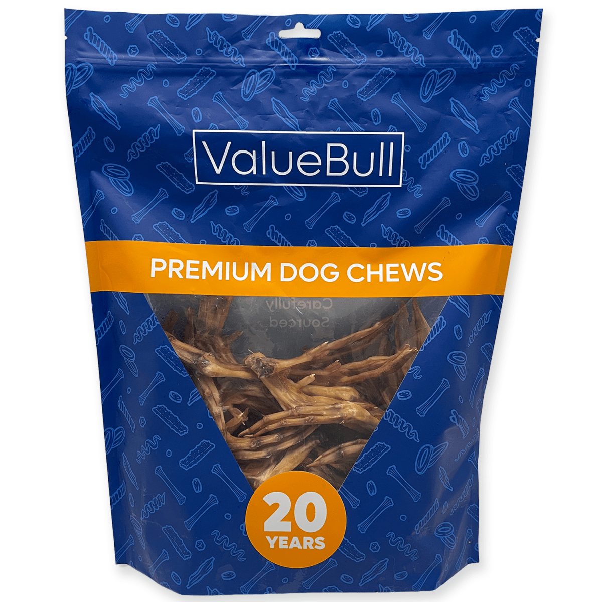 ValueBull USA Dehydrated Duck Feet for Dogs, 50 Count - ValuePetSupplies