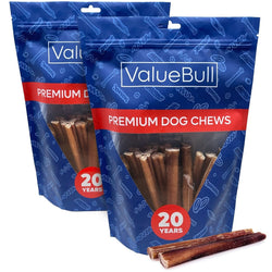 ValueBull USA Bully Sticks for Dogs, 6 Inch, 2 Pounds - ValuePetSupplies