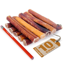 ValueBull USA Bully Sticks for Large Dogs, Jumbo 6 Inch, 10 Count - ValuePetSupplies