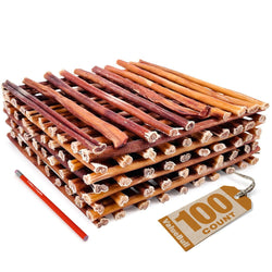 ValueBull USA Bully Sticks, Medium 12 Inch, 100 Count BULK PACK - ValuePetSupplies