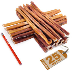 ValueBull USA Bully Sticks, Thick 12 Inch, 25 Count - ValuePetSupplies