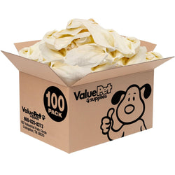 ValueBull Premium Cow Ears, Large, 100 Count Count BULK PACK - ValuePetSupplies