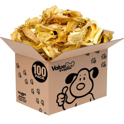 ValueBull Natural Brown Cow Ears, Crunchy Style, Varied Size, Shape & Color, 100 Count BULK PACK - ValuePetSupplies