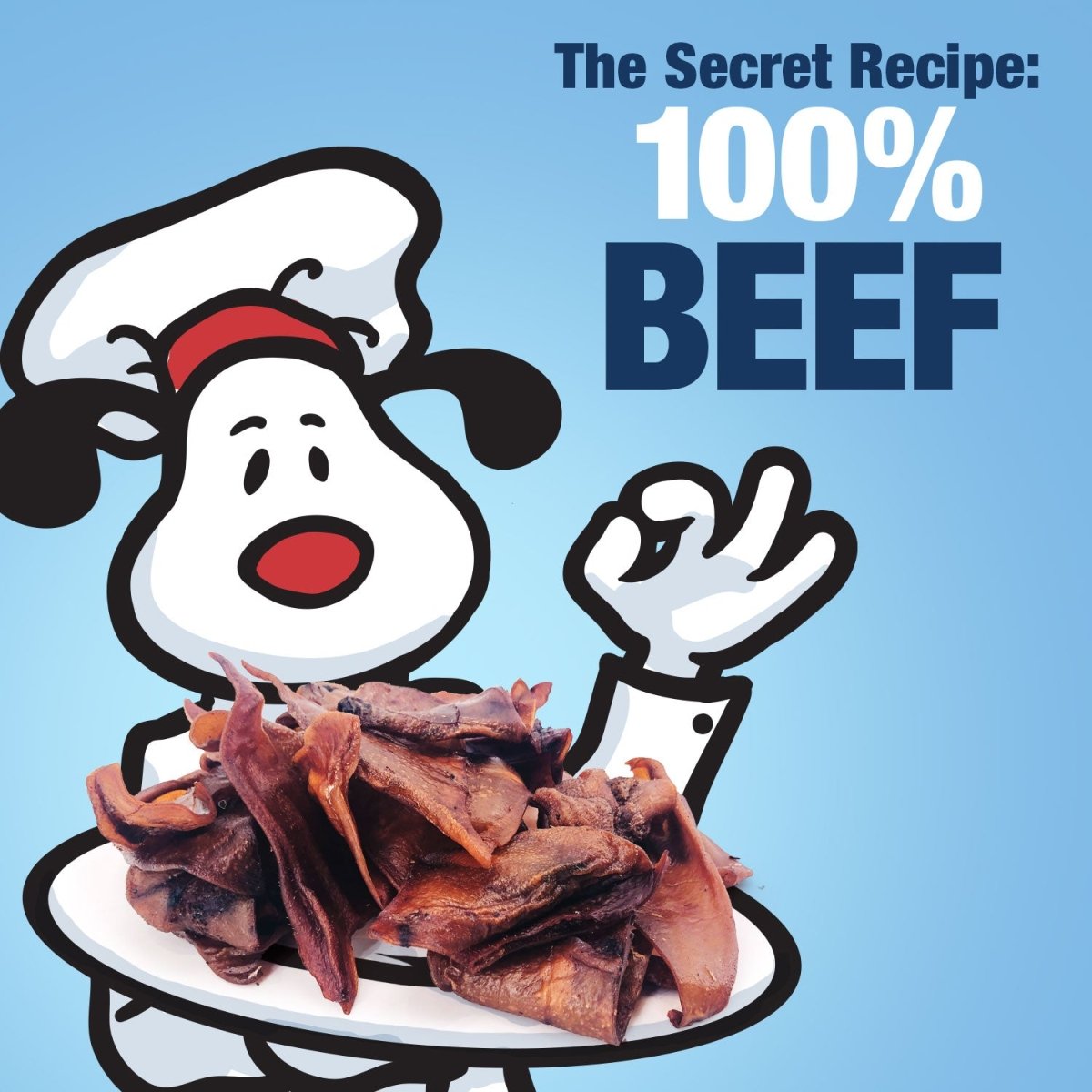 ValueBull Natural Brown Cow Ears, Crunchy Style, Varied Size, Shape & Color, 200 Count BULK PACK - ValuePetSupplies