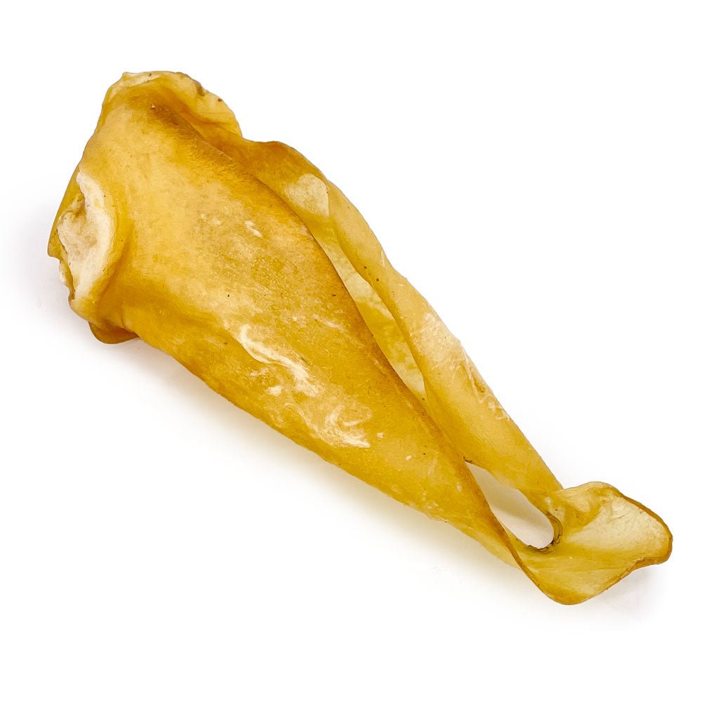 ValueBull Natural Brown Cow Ears, Crunchy Style, Varied Size, Shape & Color, 25 Count BULK PACK - ValuePetSupplies