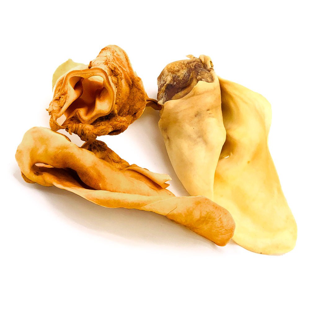 ValueBull Cow Ears, Varied Sizes/Shapes, 100 Count BULK PACK - ValuePetSupplies