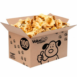 ValueBull Cow Ears, Varied Sizes/Shapes, 100 Count Bulk Pack - Beef - 100 Ears