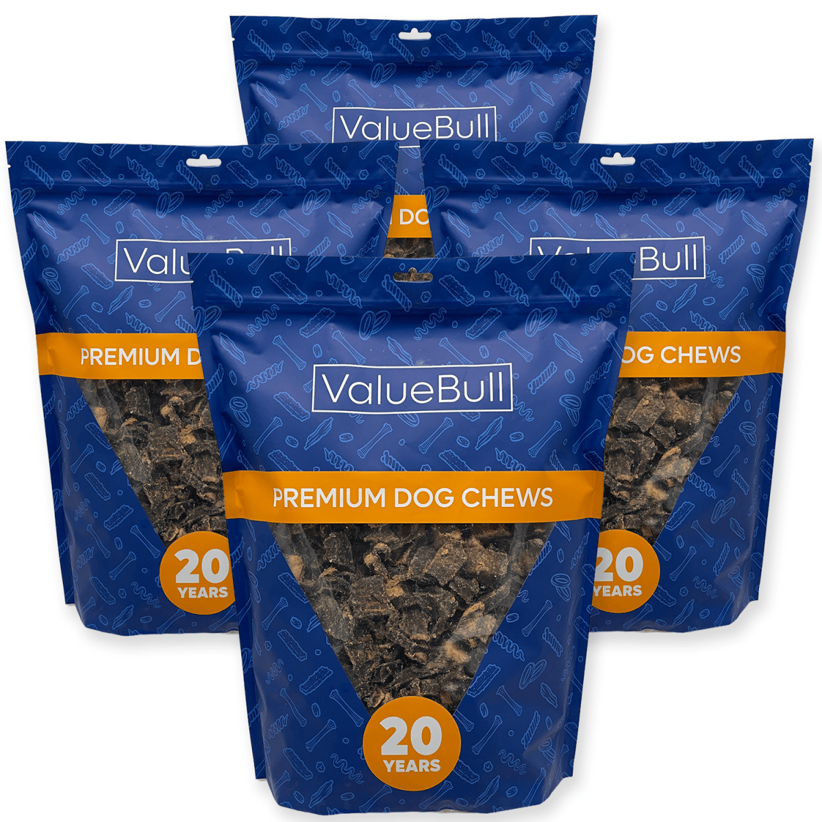 ValueBull Beef Heart Cubes for Dogs, 20 Pound Wholesale Pack - ValuePetSupplies