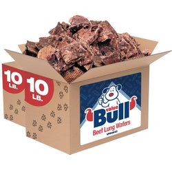 ValueBull Beef Lung Wafers, Premium 20 Pounds BULK PACK - ValuePetSupplies