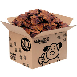 ValueBull USA Rawhide Chips, Natural Beef Flavor, 200 Count Bulk Pack - ValuePetSupplies