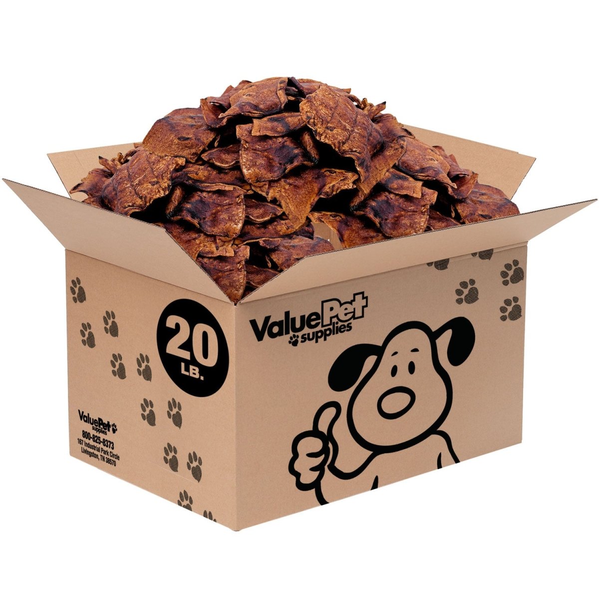 ValueBull USA Rawhide Chips, Natural Beef Flavor, 20 Pound BULK PACK - ValuePetSupplies