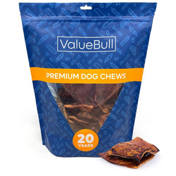 ValueBull USA Rawhide Chips, Natural Beef Flavor, 2 Pound - ValuePetSupplies