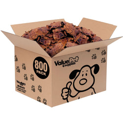 ValueBull USA Rawhide Chips, Natural Beef Flavor, 800 Count Wholesale Pack - ValuePetSupplies