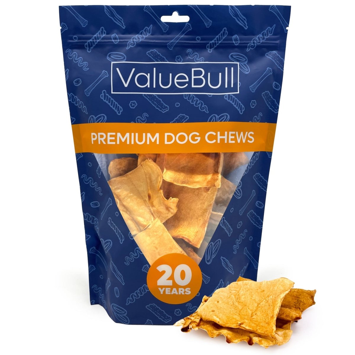 ValueBull USA Rawhide Chips, Chicken Infused, 1 Pound - ValuePetSupplies
