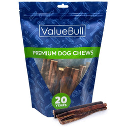 ValueBull Collagen Sticks for Dogs, Varied Shape & Size Chews, Natural Long - Lasting Dog Treats, 1 Pound - ValuePetSupplies