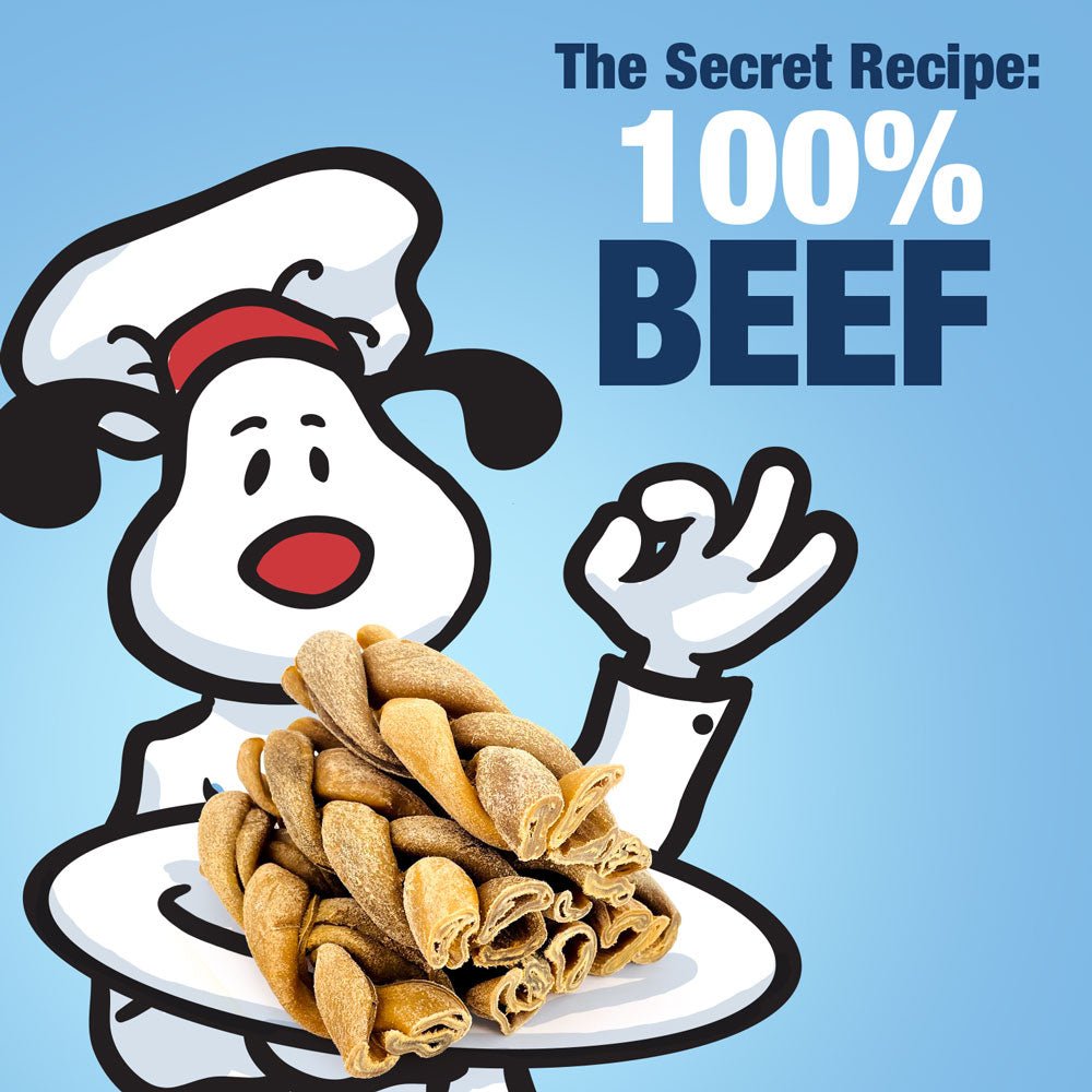 ValueBull USA Beef Rawhide Triple Braided Sticks, Premium Thick Cut, 6 Inch, 200 Count BULK PACK - ValuePetSupplies