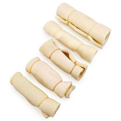 ValueBull Beef Cheek Rolls, Dog Chews, Varied Shapes, 6 Inch, 10 Pounds Bulk Pack - ValuePetSupplies