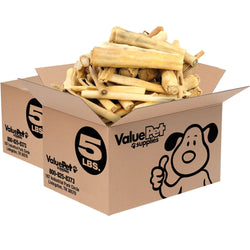 ValueBull Cow Tails Dog Chews, Varied Shapes, 10 Pounds BULK PACK - ValuePetSupplies