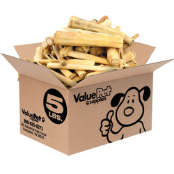 ValueBull Cow Tails Dog Chews, Varied Shapes, 5 Pounds BULK PACK - ValuePetSupplies