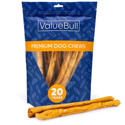 ValueBull USA Retriever Rolls for Small Dogs, Premium Rawhide, Thin 10 Inch, Chicken Infused, 10 Count - ValuePetSupplies