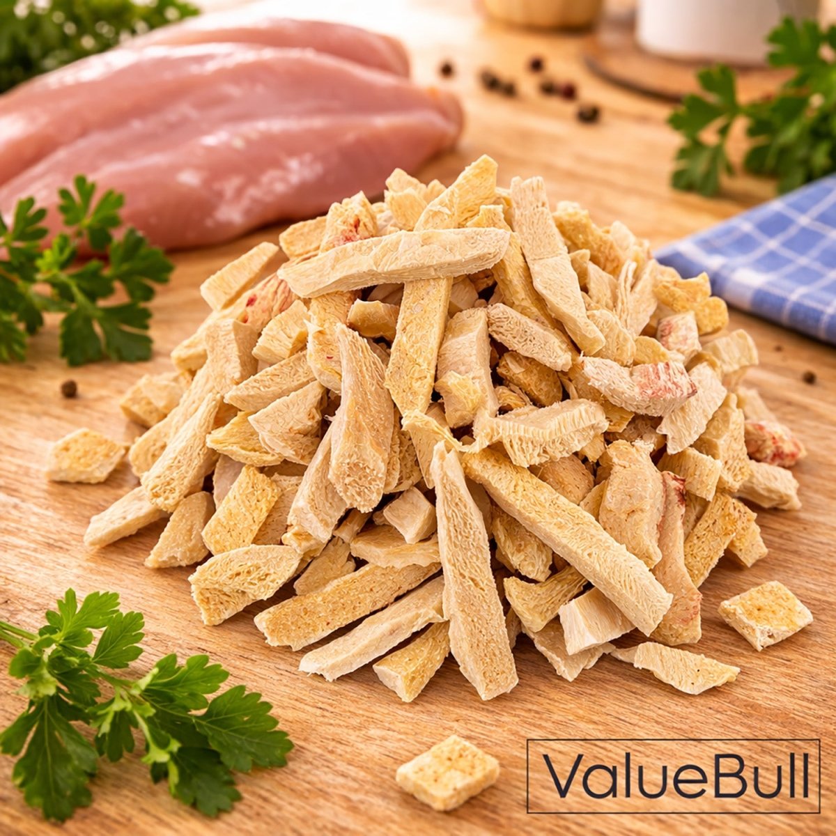 ValueBull USA Freeze Dried Chicken Breast for Dogs & Cats, 2 Pound - ValuePetSupplies