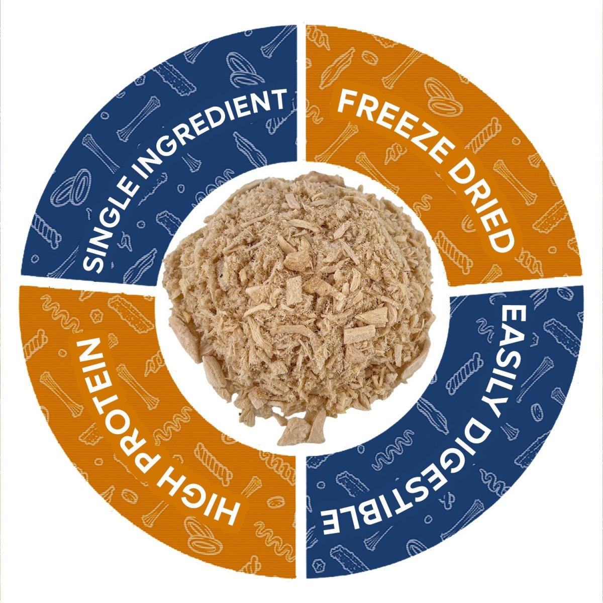 ValueBull USA Freeze Dried Chicken Breast Food Topper for Dogs & Cats, 1 Pound - 1