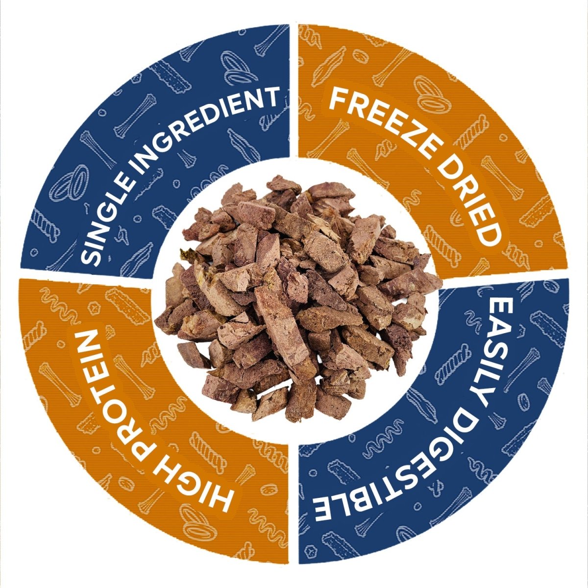 ValueBull USA Freeze Dried Chicken Liver, 1 Pound - 1