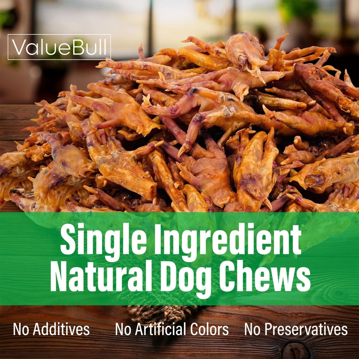 ValueBull Chicken Feet for Dogs, 50 Count - ValuePetSupplies