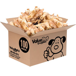 ValueBull Lamb Ears Dog Chews, Varied Shapes, Sizes & Colors, 100 ct BULK PACK - ValuePetSupplies