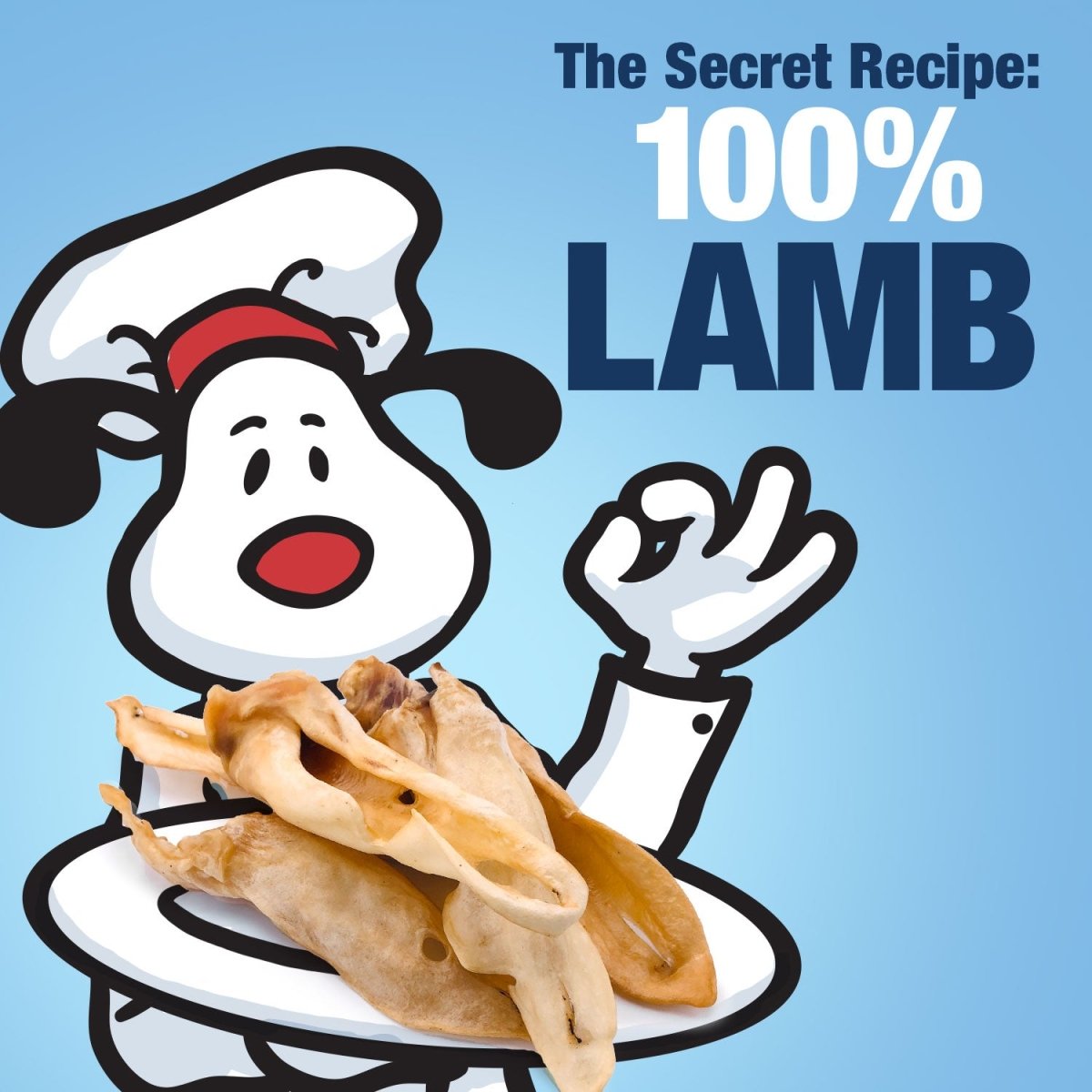 ValueBull Lamb Ears Dog Chews, Varied Shapes, Sizes & Colors, 200 ct BULK PACK - ValuePetSupplies