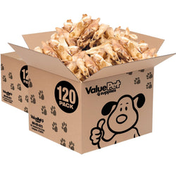 ValueBull Lamb Ears Dog Chews, Varied Shapes, Sizes & Colors, 240 ct Bulk Pack - ValuePetSupplies